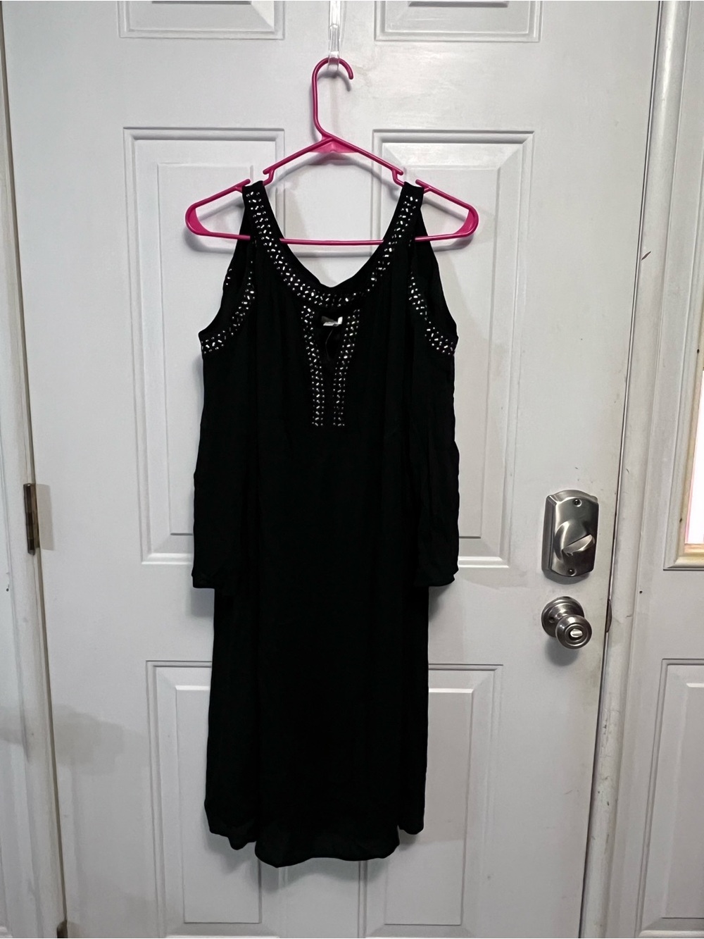 C Est 1946 Fall in Love Plus Dress Black Embellished Sleeveless 18/20 NWT